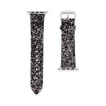 Newface - 35 - Apple Watch 38mm Starry Taşlı Kordon - Edntrend - - Siyah