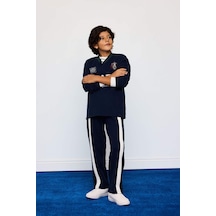 Defacto Erkek Çocuk 2li Takım Baskılı Sweatshirt Eşofman Altı G4387a825wnnv256 Lacivert-nv256