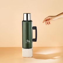 Ar Yıldız Nature Camp Taşınabilir Termos Yeşil 1 Litre Acı Kahverengi