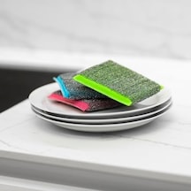 Glitzi 3 Lü Power Inox Colors Çelik Bulaşık Süngeri
