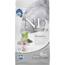 N&D White Mono Protein Balıklı Beyaz Renkli Küçük Irk Yetişkin Köpek Maması 2 KG