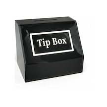 Tipbox - Bahşiş Kutusu Siyah - 15x10xh12cm