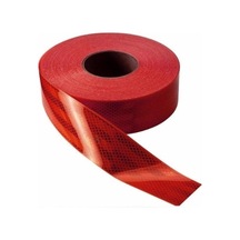 Kırmızı Renk Reflektör Şerit Fosfor 50 Metre - Kırmızı Reklektif Şerit Dorse Kasa Yan Şerit 50 Metre