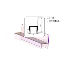 Cam Balkon Fitili Plastik İzolasyon/yalıtım Contası H ,200 Cm, Küçük H, 5 Adet
