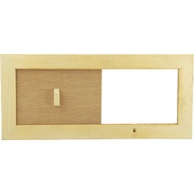 Sauna Havalandırma Klapesi Sürgülü Fintech