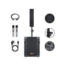 Hepa Merz Handfest Line Array Mikrofonlu Ses Sistemi Aktif Subwoofer + Line Hoparlör 2000w