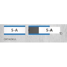 Okullara Özel Kampanya 10'lu Değiştirilebilir İsimlik Ortaokul