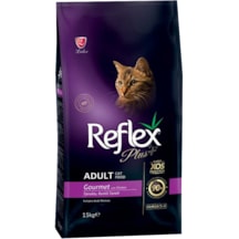 Reflex Plus Gourmet Renkli Taneli Tavuklu Yetişkin Kedi Maması 15 KG