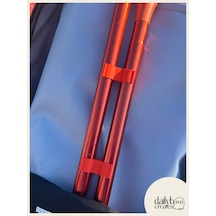 Sup/kano Turuncu Kürek Düzenleyici Aparat 2'li Set-kürek Parça Tutucu Klips-paddle Board Taşıma Aksesuarı
