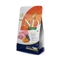 N & D Balkabaklı Kuzu Etli Yaban Mersinli Tahılsız Kısırlaştırılmış Yetişkin Kedi Maması 1500 G