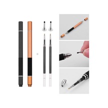 Padalink Wk-125 Altın Çiftli Dokunmatik Kalem Seti: Yazma Ve Çizim İçin İki Fonksiyonlu Stylus, 2 Kalem + 2 Yedek Uç + 2 Disk İçerir