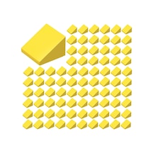 Yedek Parçalar: Slope: 100 Adet 1x1x2/3 Sarı - Yellow 54200