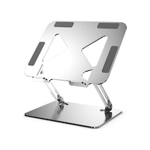 L306 Tabletler Ayarlanabilir Stand, 17,3 İnçe Kadar Dizüstü Bilgisayarlar Taşınabilir Isı Dağılımı Masa Tutucu Gümüş