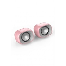 Hp Dhs-2111 6w Mini Pembe Renk Taşınabilir Multimedya Speaker Hoparlör