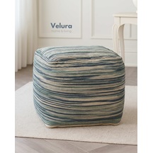 Shiro Aqua Blue - Puf Mavi