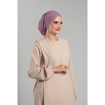 Hürrem Bone Gül Kurusu Pratik Hazır Geçmeli Tesettür Bone Sandy Büzgülü Salaş 2119 18 Gül Kurusu Gülkurusu