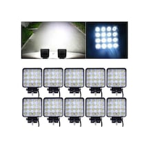 10 Adet 16 Led Off Road Sis Fari Sis Lambasi Çalisma Lambasi Projektör
