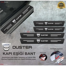 Dacia Duster Uyumlu Karbon Kapı Eşiği Koruyucu Suni Deri 4'lü