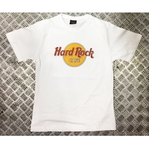 Stoned&Fame Unisex Beyaz Hard Rock Baskılı T-shirt Beyaz