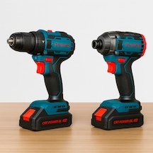 Catpower 5135 Akülü Kömürsüz Matkap + Vidalama Set