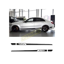Mercedes W205 C63 Amg Yan Etek Şerit Sticker