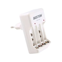 Beston Bst-c802 Pil Şarj Cihazı Aa Aaa 9 Volt Pil Şarj Cihazı 4 Lü Şarj Aleti
