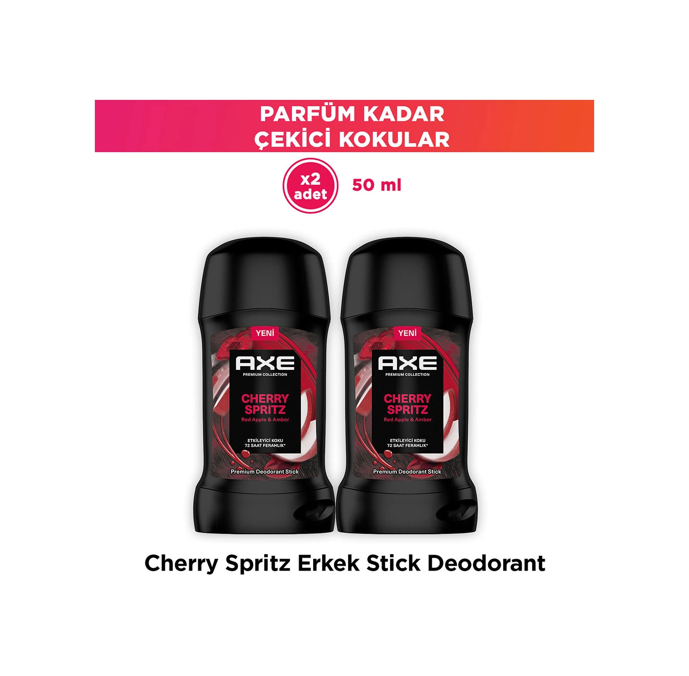 Axe Premium Collection Erkek Stick Deodorant Cherry Spritz 50 Ml X2