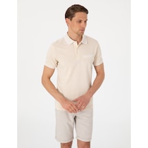 Pierre Cardin Erkek Bej Tişört 50307562-vr011 Bej