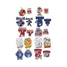 Takım Maskotları Sticker Set-1 20 Parça Telefon, Tablet, Defter, Laptop Sticker