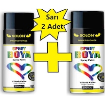 2 Adet Sarı Sprey Boya 200 Ml.