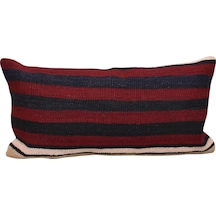 Zehra Abla Halı Yeni El Dokuma Dekoratif Lumbar Kilim Kırlent Yastık Kılıfı 6194