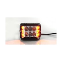 1 Adet Kaput Üstü Offroad Projektör Sis Çalışma Lambası 12 Ledli 36 Watt