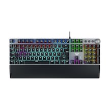 Aula F2058 Bilek Destekli RGB Makrolu Kablolu Mekanik Oyuncu Klavyesi