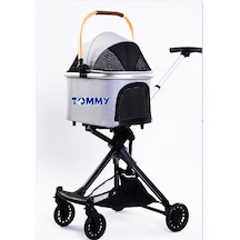 Tommy Evcil Hayvan Arabası Gold Gri 83 X 48.5 X 110 Cm Max 10 Kg