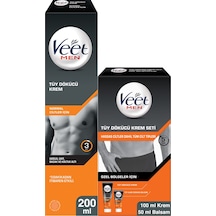 Veet Men Tüy Dökücü Krem 200 ML + Özel Bölge 100 ML + Balsam 50 ML