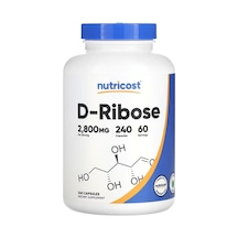 Nutricost, D-ribose, 2,800 Mg, 240 Capsul. Tr Tek Yetkili Sat...