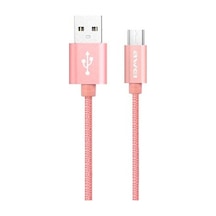 Awei Micro Usb Hızlı Şarj Ve Usb Kablo Metal Örgü 1Mt Cl-30 Roseg (275864164)