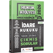 Dizgi Kitap 2026 Hukuk Atölyesi Hmgs Hakimlik İdare Hukuku Çıkmış Sorular