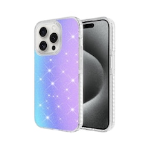 Zore İphone 15 Pro Uyumlu Parlak Renk Geçişli Ogaa Velle Kılıf-beyaz