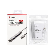 Enkado Ekd-tp50 Usb Çoğaltıcı Hub Adaptör 4ın1 Usb 3.0 Usb 2.0 Type-c 3.1 Giriş 4 Anahtarlı Port