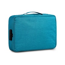 Şifreli Pasaport Çantası - Su Geçirmez, Çok Bölmeli, Seyahat Dosya Organizatörü Mavi Çok Renkli Çok Renkli