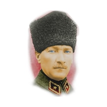 Atatürk Araba Sticker Yapıştırması 18cm ve 7Cm 2 Adet md7