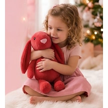Uyku Arkadaşım Uzun Kulak Bunny Peluş Tavşan 65 Cm Nar Çiçeği Genel