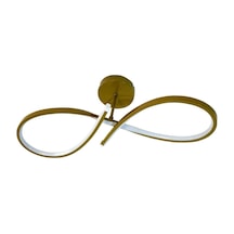 Ömür Avize Bedgasm Modern Eskıtme Gold Kasa Ledli Avize Beyaz