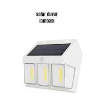 Mey İthalat Suya Dayanıklı Solar Duvar Lambası Akıllı Gece Sensörlü Işık