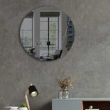 Ayna | Füme Ayna | Tasarım Kanallı | Çap60Cm