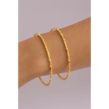 Çiğdem Gürel Kuyumculuk 14 Ayar 6 Gram İkili Burma Altın Bilezik