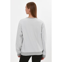 Alexander Gardi AEXANDERGARDI BASKILI RİBANALI SWEATSHİRT (E22-75600)