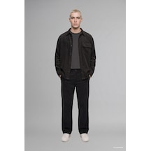 Defacto Baggy Fit Geniş Kalıp Normal Bel Geniş Paça Kadife Pantolon H3894ax26wnar104 Antrasit-ar104