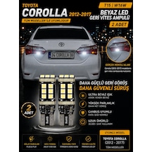 Toyota Corolla 2012-2017 İle Uyumlu T15 W16w Beyaz Led Geri Vites Ampulü Canbus 2 Adet